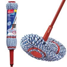 Pine-Sol Telescopic Microfiber Dust Mop Dry & Wet Mopping For Cleaning Hardwood Floors, Tile, Laminate Swivel Sweeper With Washable Pad And Extendable Metal Handle