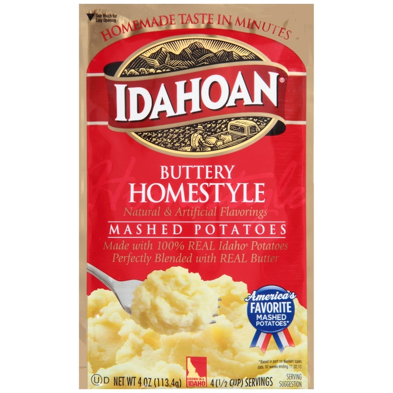 Idahoan Mashed Potatoes, Buttery Homestyle, 4 Oz