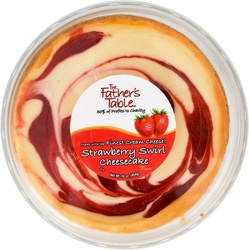 Fathers Table Cheesecake, Strawberry Swirl 16 Oz