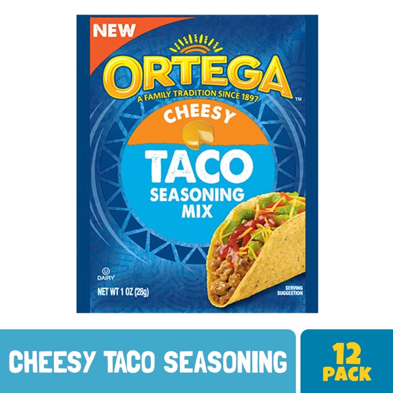 Ortega Seasoning Mix, Cheesy, Taco 1 Oz