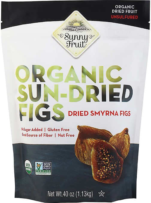 Sunny Fruit Organic Sun-Dried Figs, 40 Oz