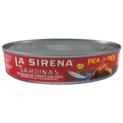 La Sirena Sardines Pica Tomato Sauce W/ Chili Oval 15z