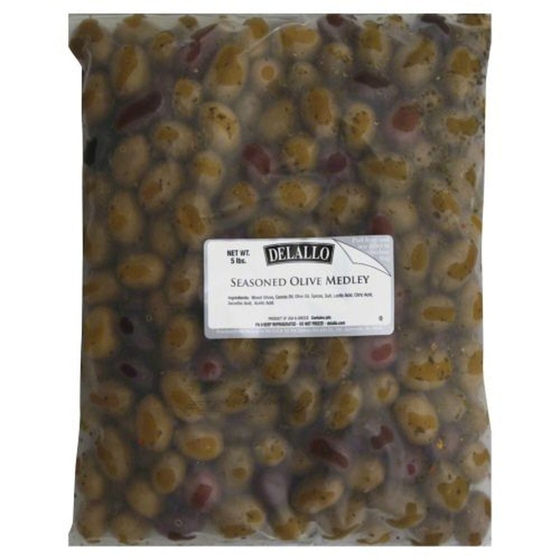 Delallo Olive Medley, Seasoned 5 Lb