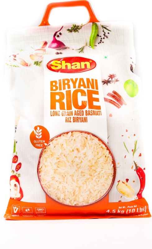 Shan Extra Long Grain Aged Basmati Biryani Rice , Premium Grade