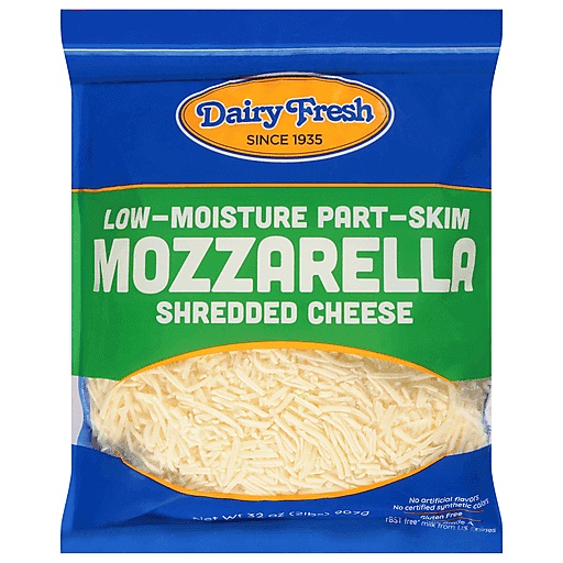 Dairy Fresh Low Moisture Part Skim Mozzarella Shredded Cheese 32 Oz