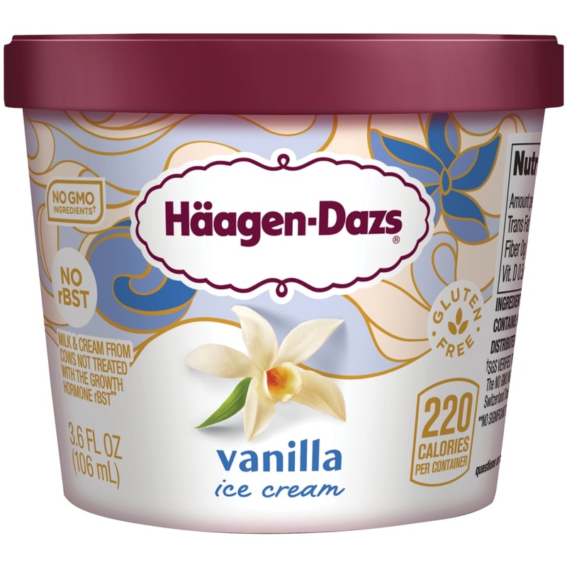 Haagen-Dazs Vanilla Ice Cream Cup 3.60 Fl Oz