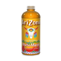 AriZona Fruit Juice Cocktail, Mucho Mango 34 Fl Oz