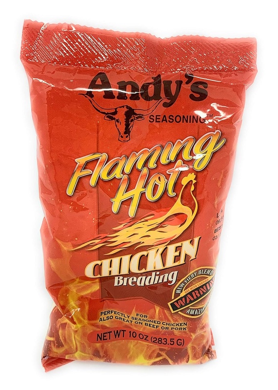 Andy's Seasoning Chicken Breading, Flaming Hot 10 Oz