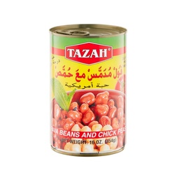 Tazah Fava Beans And Chick Peas - 16oz