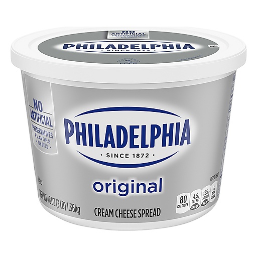 Philadelphia Cream Cheese Spread, Original 48 Oz