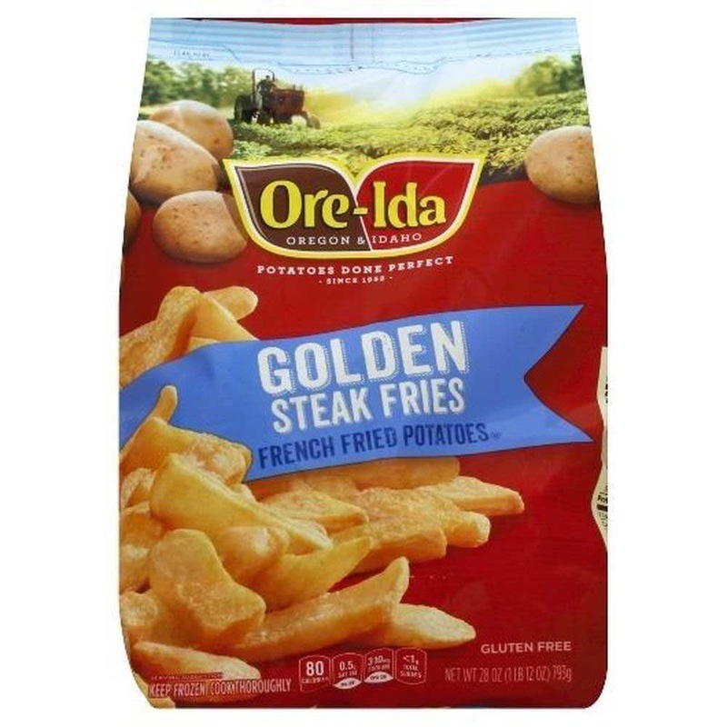 Ore Ida Golden Thick Cut Steak French Fries Fried Frozen Potatoes