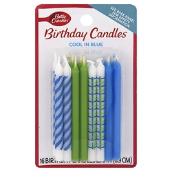 Betty Crocker Birthday Candle, Cool In Blue, 2.75 Inch