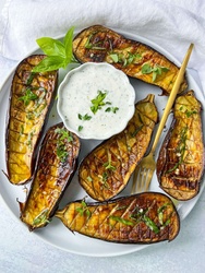 Fire Roasted Eggplants 6 Lbs
