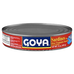 Goya Sardines, In Hot Tomato Sauce 15 Oz