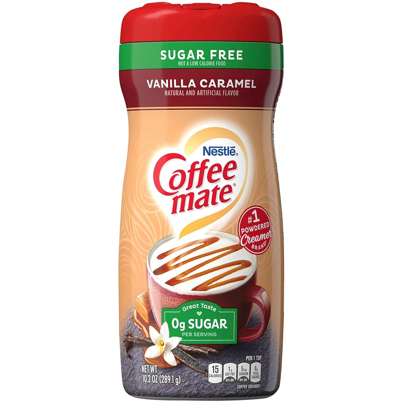 Coffee-Mate Nestle Vanilla Caramel, Sugar Free Powder Creamer, 10.2 Oz
