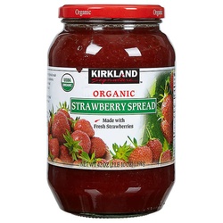 Kirkland Signature Organic Strawberry Spread - 42 Oz , Made With Fresh Strawberries, 65 Fruit, Preserves, Jam