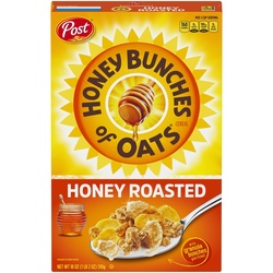 Honey Bunches Of Oats Cereal, Roasted, Large Size 18 Oz