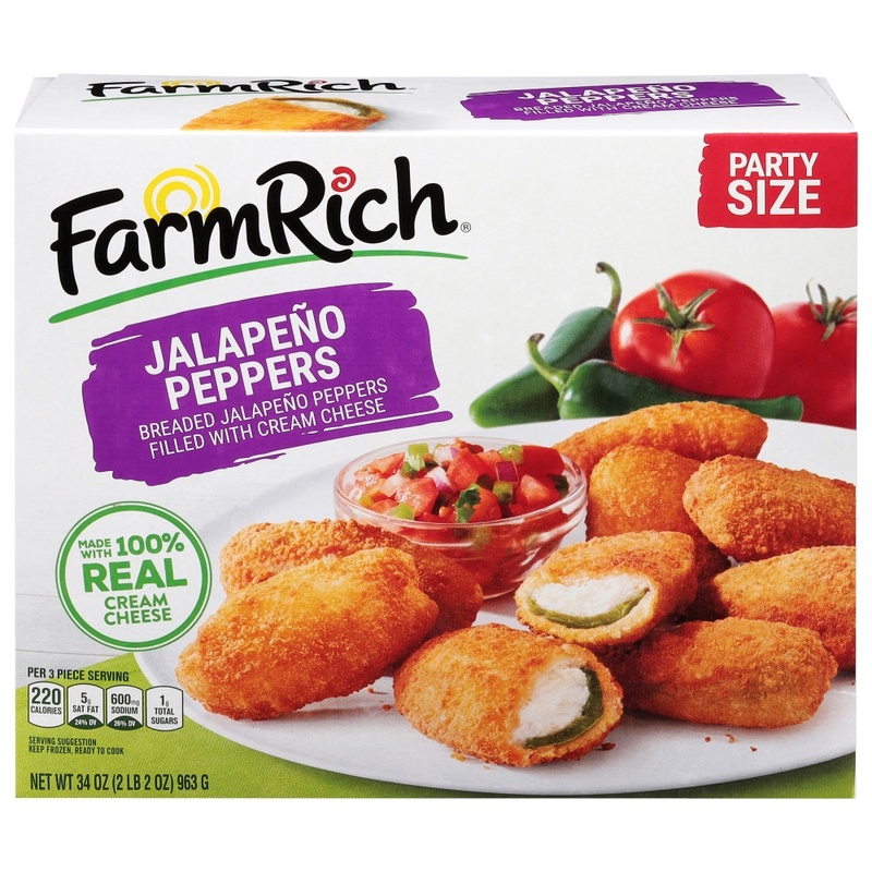 Farm Rich Jalapeno Peppers, Party Size 34 Oz