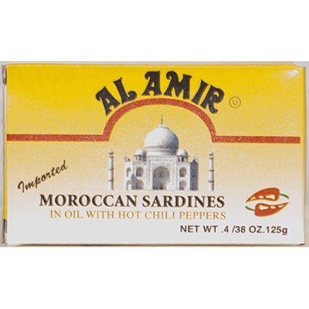 Al Amir Hot Chili Peppers Moroccan Sardines In Oil 4.375 Oz