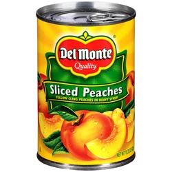 Del Monte Sliced Yellow Cling Peaches In Heavy Syrup 15.25 Oz. Can