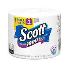 Scott 1000 Sheets Per Roll Toilet Paper, 1 Bonus Roll, Bath Tissue