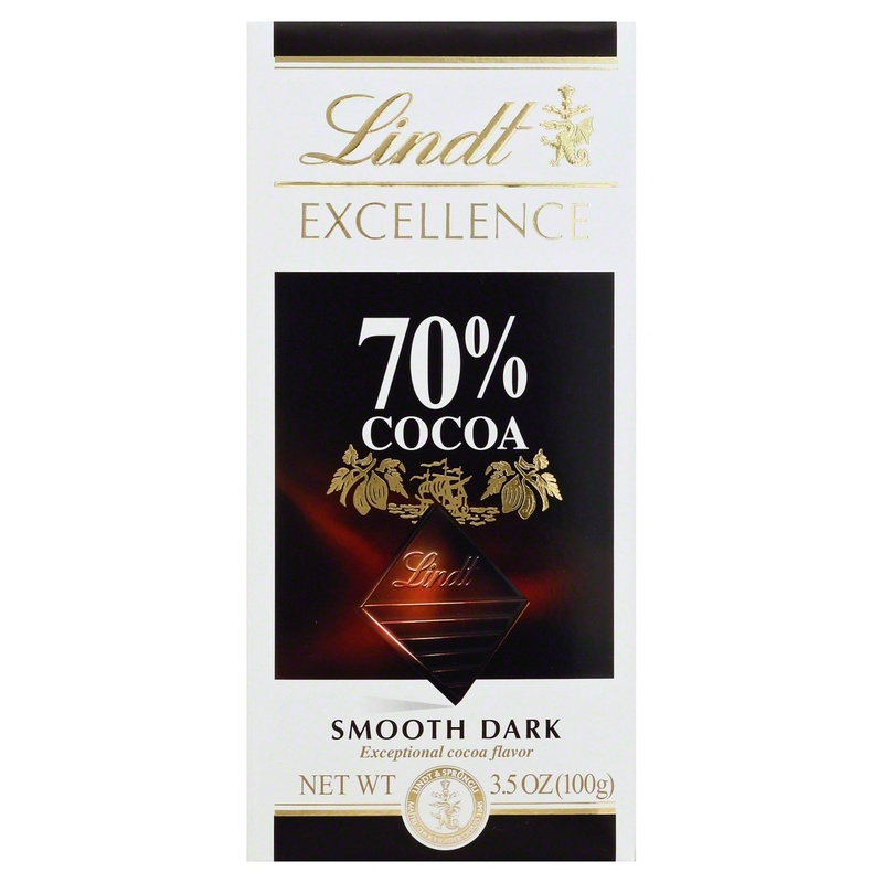 Lindt Excellence 70% Cocoa Smooth Dark Chocolate Bar, 3.5 Oz