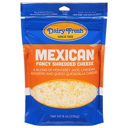 Dairy Fresh Fancy Mexican Shredded Cheese 8 Oz