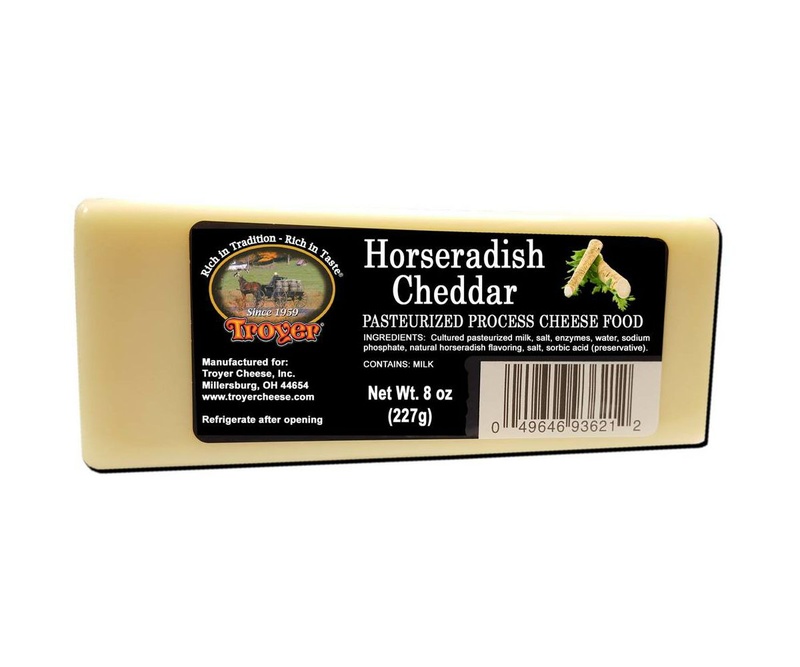 Troyer Horseradish Cheddar Cheese 8oz 2pk