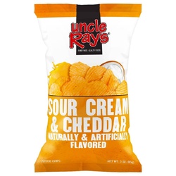 Uncle Ray's Potato Chips, Sour Cream & Cheddar 4.25 Oz