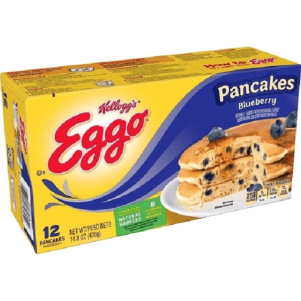 Eggo Frozen Pancakes, Blueberry 14.8 Oz