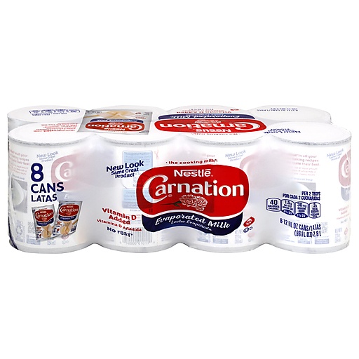 Carnation Evaporated Milk 8-12 Fl. Oz. Cans