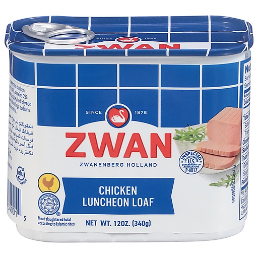 Zwan Chicken Luncheon Loaf Halal 12 Oz