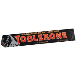 Toblerone Swiss Dark Chocolate With Honey & Almond Nougat Candy 3.52OZ