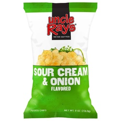 Uncle Ray's Potato Chips, Sour Cream & Onion Flavored 4.5 Oz
