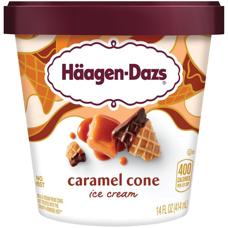 Haagen-Dazs Ice Cream, Caramel Cone 14 Fl Oz
