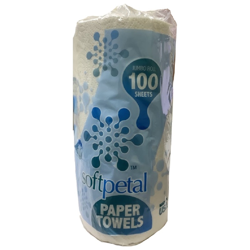 SoftPetal Paper Towels, Jumbo Roll, 2 Ply