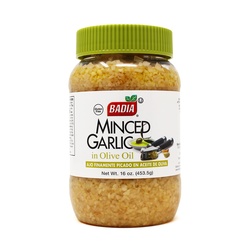 Badia Garlic, Minced, In Olive Oil 16 Oz