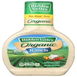 Hidden Valley Original Ranch Organic Salad Dressing & Topping - Gluten Free - 16oz Bottle