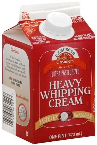 CF Burger Heavy Whipping Cream