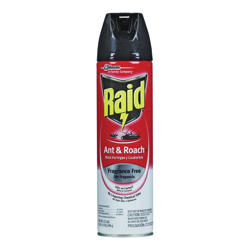 Raid Fragrance Free Ant & Roach Killer 17.5 Oz. Aerosol Can