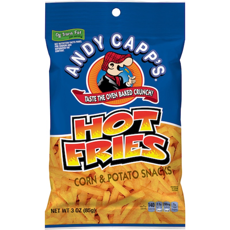 Andy Capp's Hot Fries Corn & Potato Snacks 3 Oz. Bag