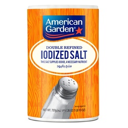 American Garden Double Refined Iodized Salt 737g