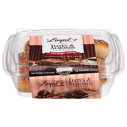 Layal's Gourmet Sweets No Sugar Added Dates & Almonds Tamriya 12 Oz