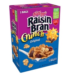 Kellogg's Original Raisin Bran Crunch Breakfast Cereal, 42 Oz