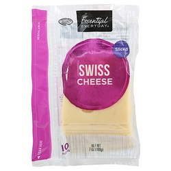 Essential Everyday Cheese, Swiss, Sliced