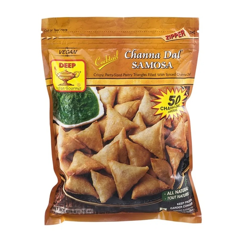 Deep Frozen Cocktail Samosa Chana Dal , 50 Pieces