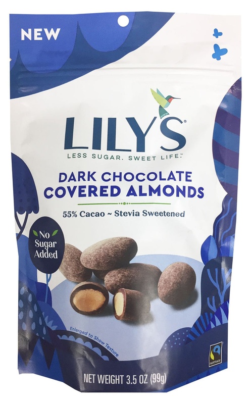 Lily's Covered Almonds, Dark Chocolate, 55% Cocoa 3.5 Oz