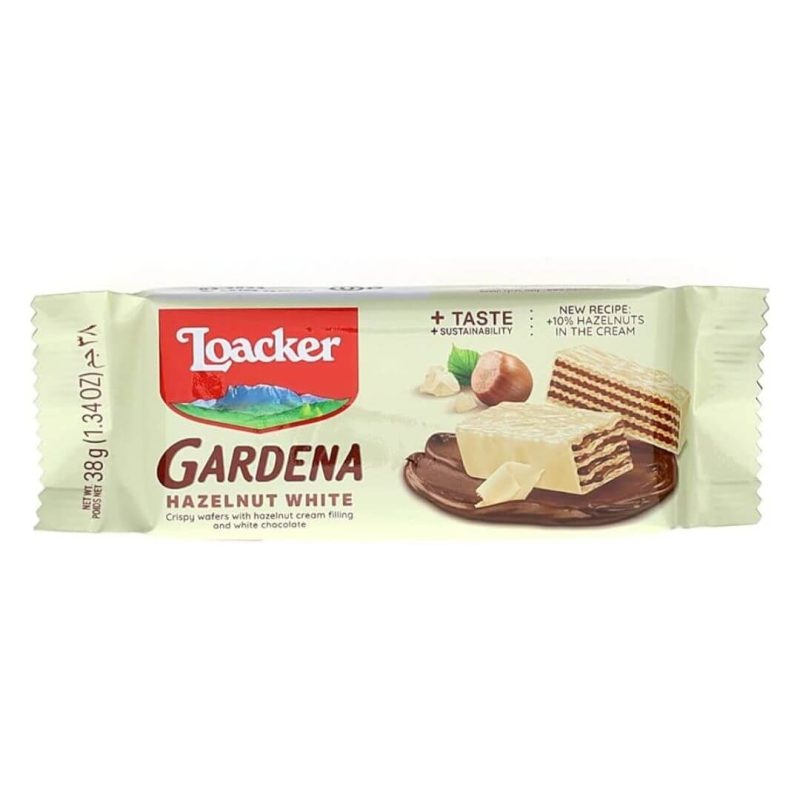 Loacker Loacker White Chocolate Coated Wafers With Hazelnut Cream Filling