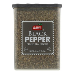 Badia Spices Pepper - Black - Ground - 4 Oz