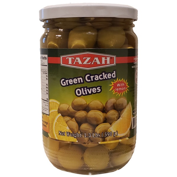 Green Cracked Olives
